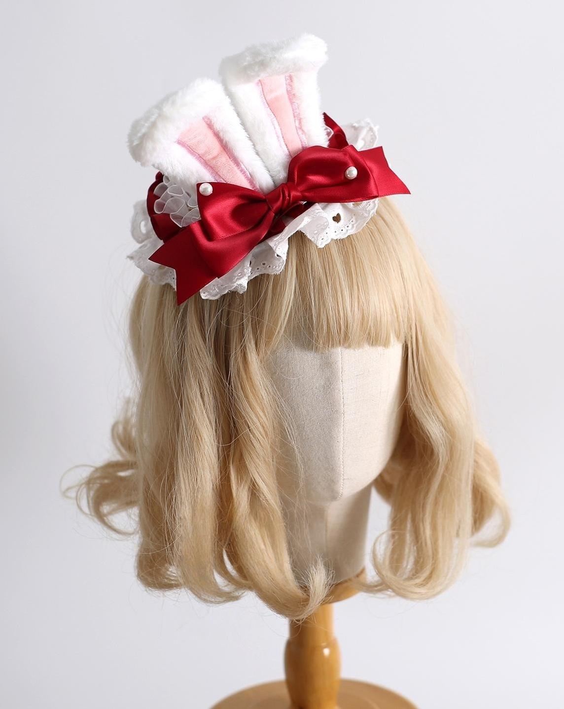 Xiaogui - Sweet Lolita Headdress - Shapeable Bunny Ear Headwear