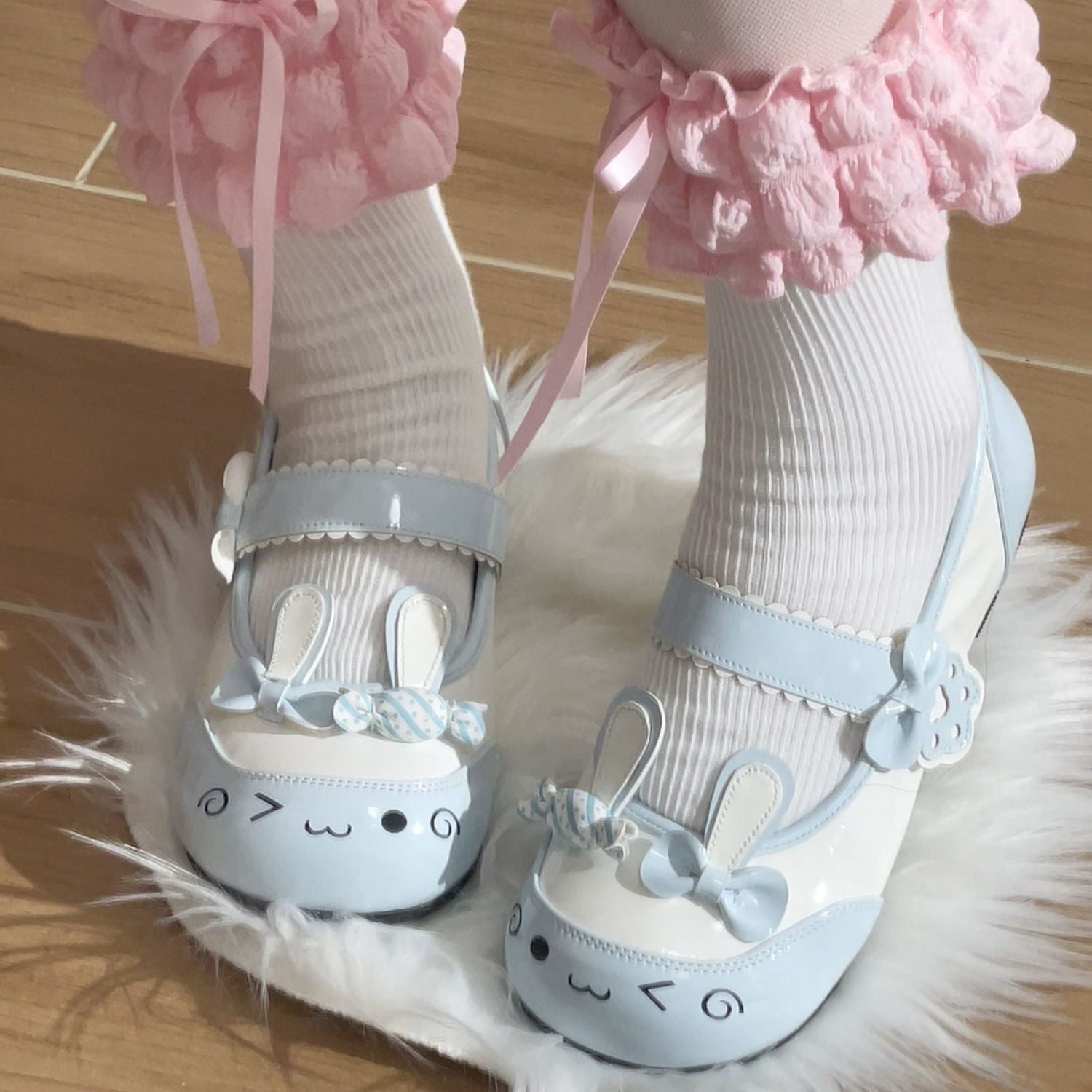 Bestseller In-Stock Dazed Rabbit Original Lolita Indoor Flats | Cute Sweet Flat Lo Shoes