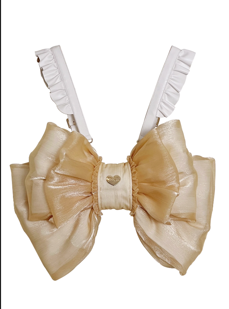 Boguta - Satin Butterfly - Lolita Bag with Butterfly Bow and Detachable Straps