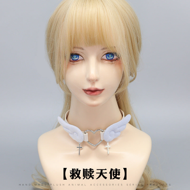 Original Redemption Watercolor Angel Leg Ring & Choker - Y2K Punk Hot Girl