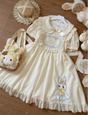 Apricot OP (with bunny embroidery at hem) / XL