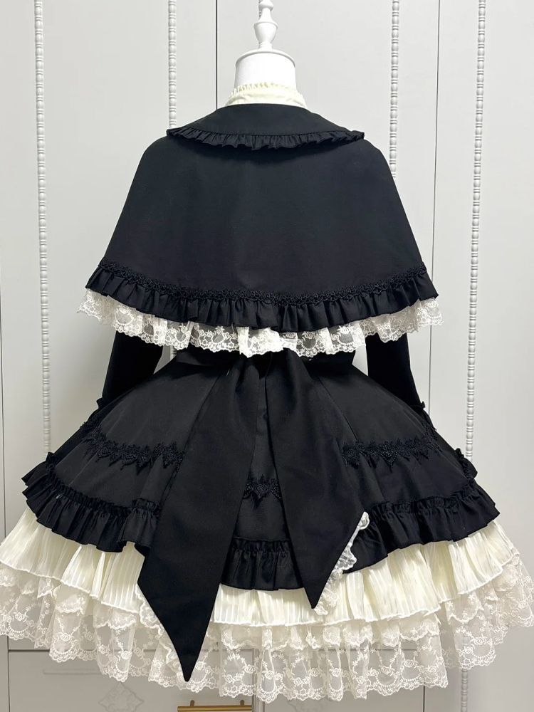 1st Anniversary - Nocturne Song - Black Dress and Cape Set - product image 3