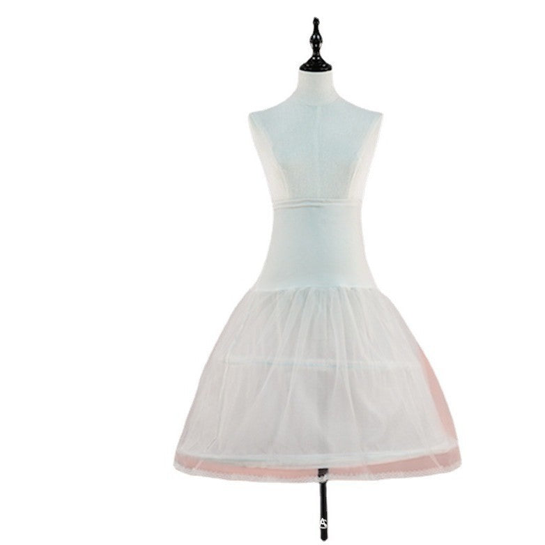 Adjustable Hoop Lolita Petticoat – Lace Bone Cage Skirt 45/60cm | LolitaFetch