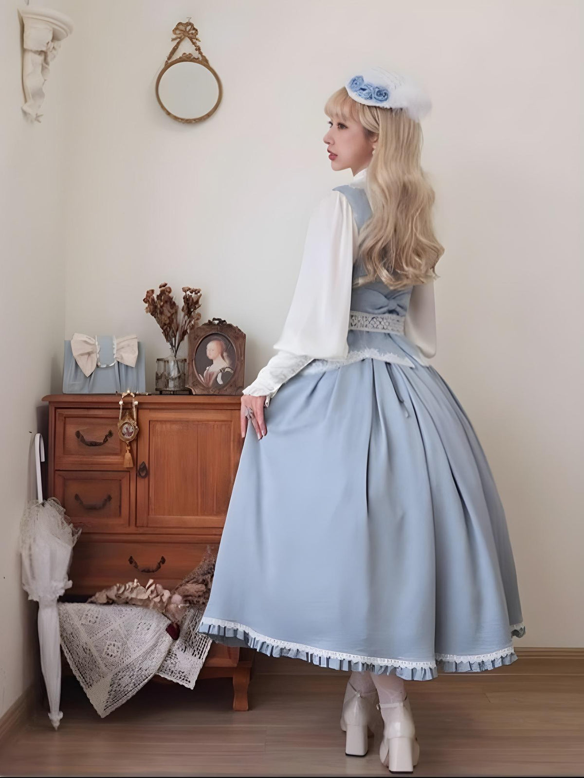 Polyhymnia - Miss Leisha - Classic Lolita skirt set with an embroidered long skirt - product detail 9