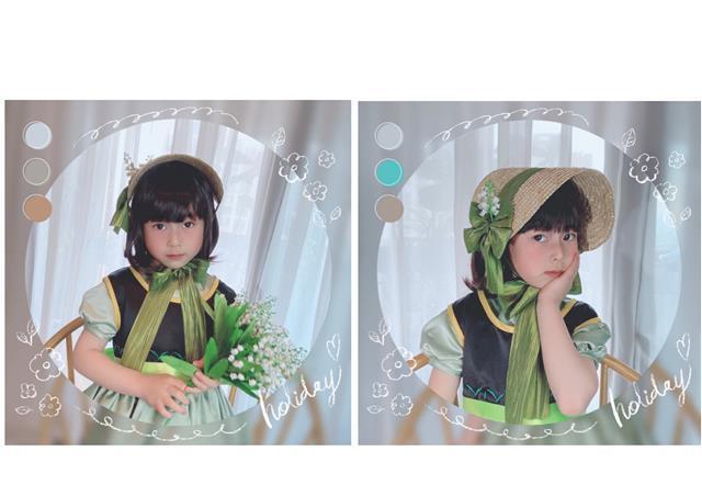 French Country Lolita Handmade Lily of the Valley Forest Style Bowknot Bnt Flat Hat Straw Hat Photo Shoot Catwalk Cla