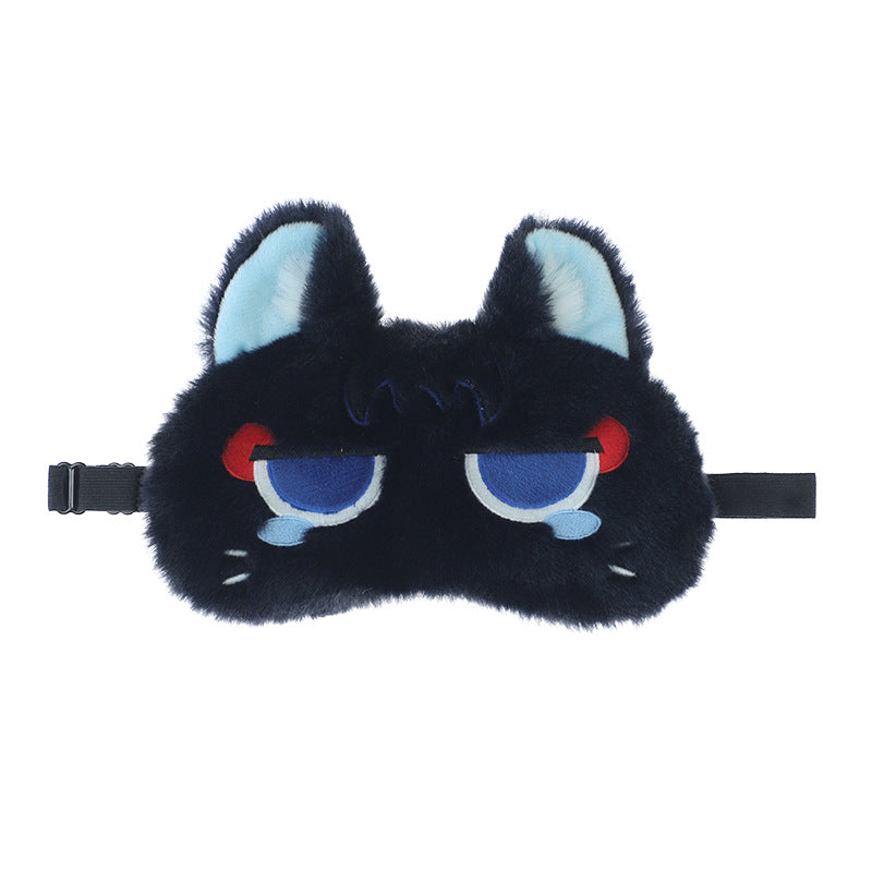 Cute Eye Mask for Girls, Light Blocking Sleep Mask, Plush Ice Pack for Lunch Break, Relieve Eye Fatigue, Cartoon Eye Mask - Lolita Fetch
