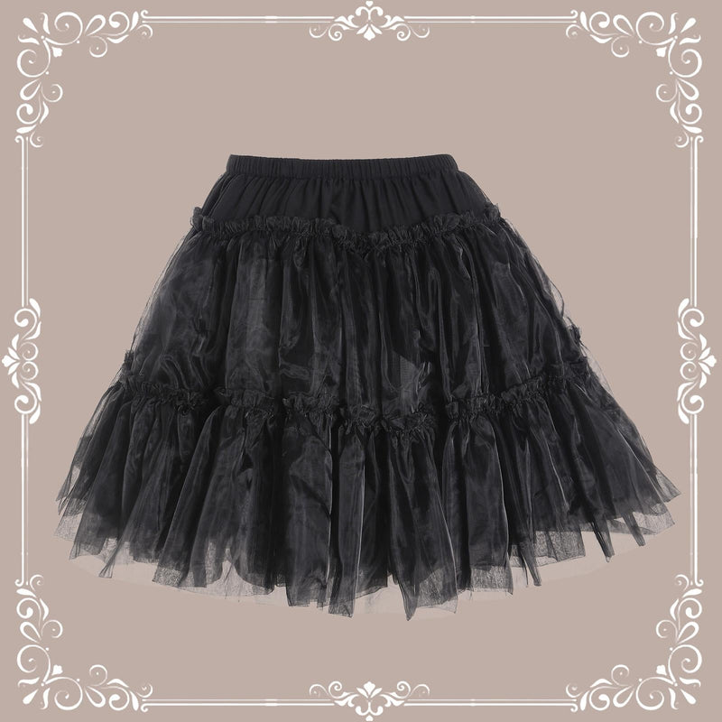 Aurora&Ariel - Dailywear A-Line - 18" (45cm) A-line Lolita petticoat with four organza layers and cotton lining