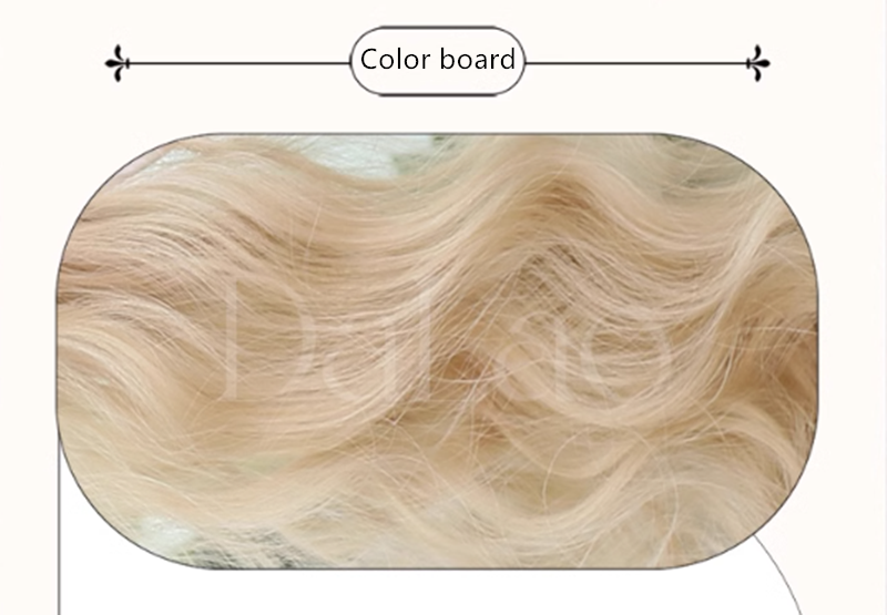 Dalao Home - Lolita Short Curls Hair Oil - Painting Style Double Ponytail Wig Wig