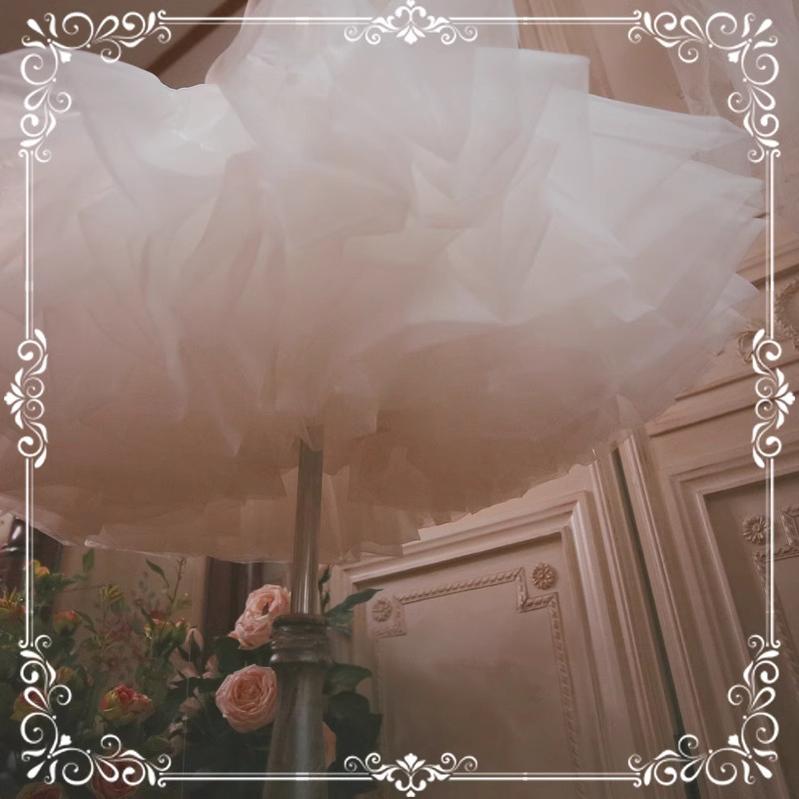 Aurora&Ariel - Super Puffy A-Line - Lolita petticoat with 18-inch length, organza layers, cotton waistband