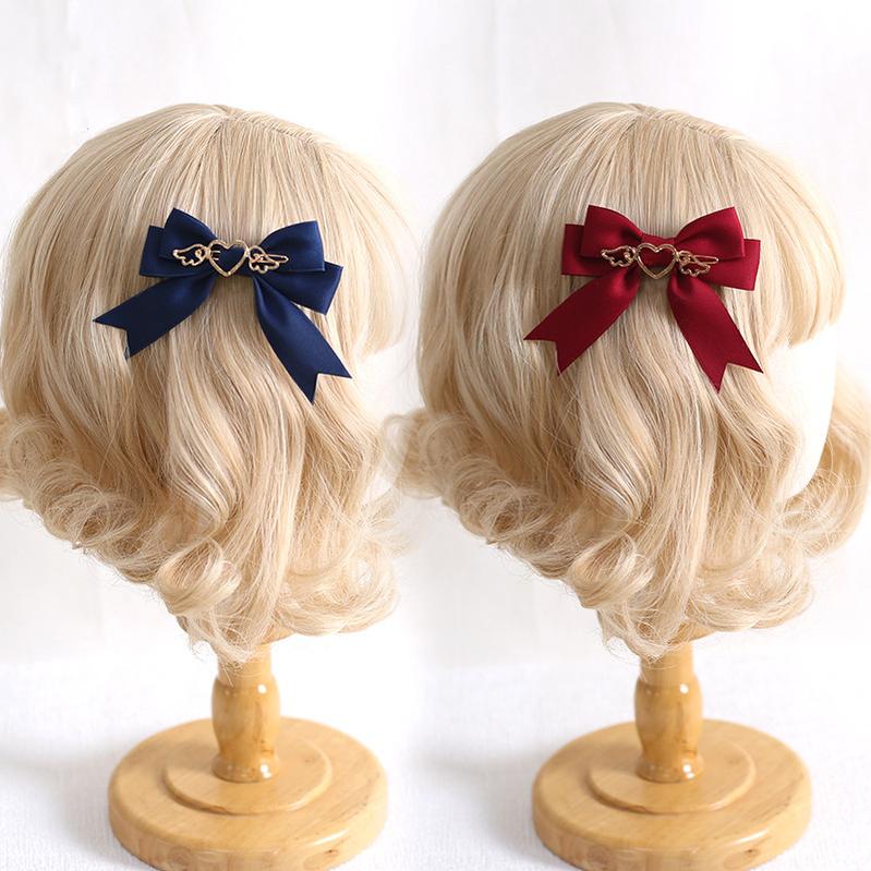 Xiaogui - Handmade Kawaii Bow Clips Brooch - Multicolors Headwear
