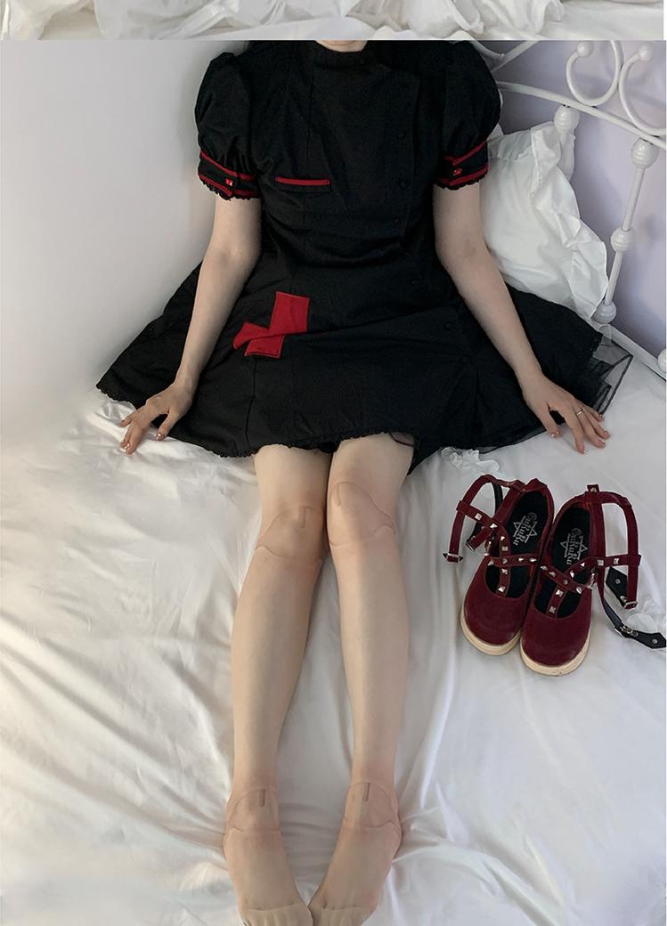 Roji Roji - Sweet Lolita Pantyhose - Joint Print Light Stockings Socks