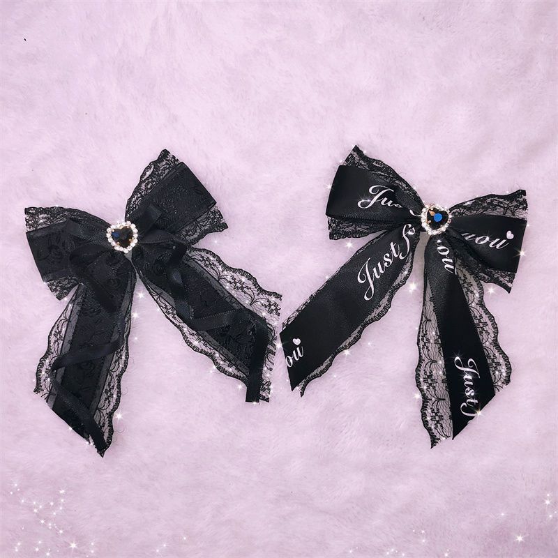 Multiple Styles One Price Lace Series Mass-Produced Bow Lace Trim English Rhinestone Sweet Cool Hair Accessories Lolita - Lolita Fetch