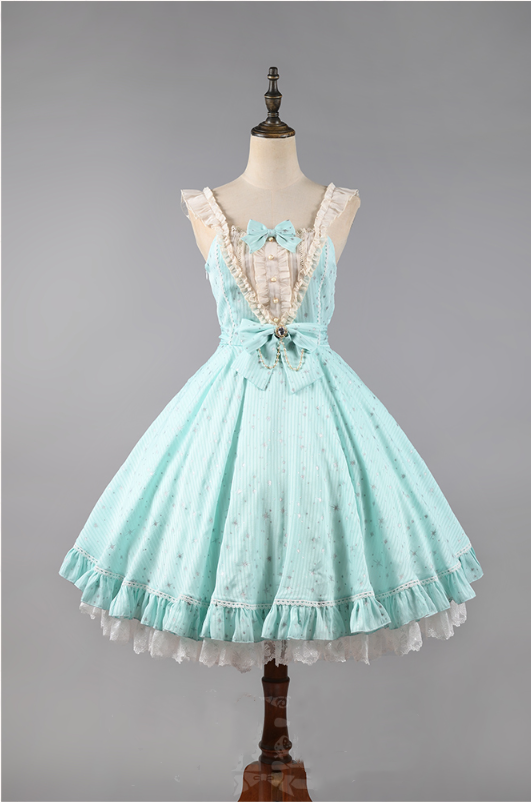 Strawberry Witch - Midsummer Star - Foil Printing Lolita JSK Dress Solid Color