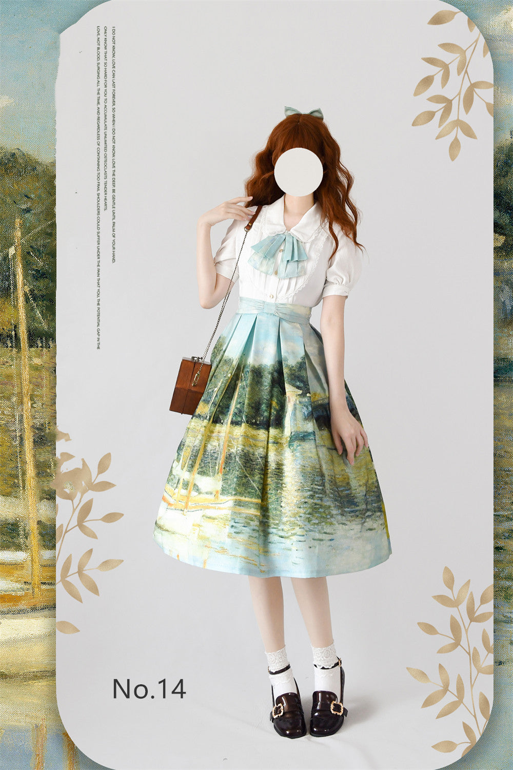 Daily Lolita SK, Retro Classic Monet Oil Painting S No.14