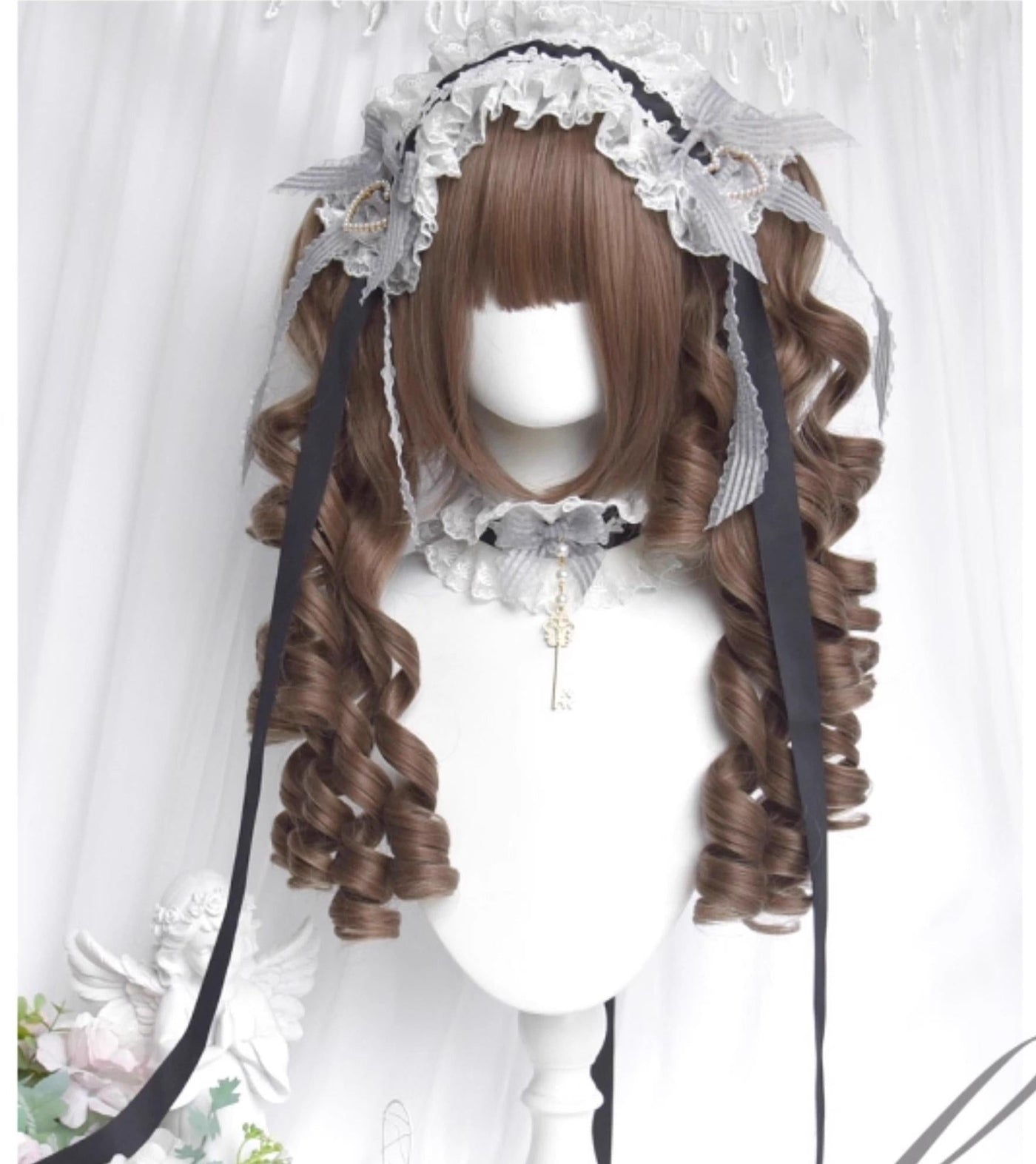 Sinwavy - Doll Like Lolita Wig - Detachable Curl Ponytails Wig