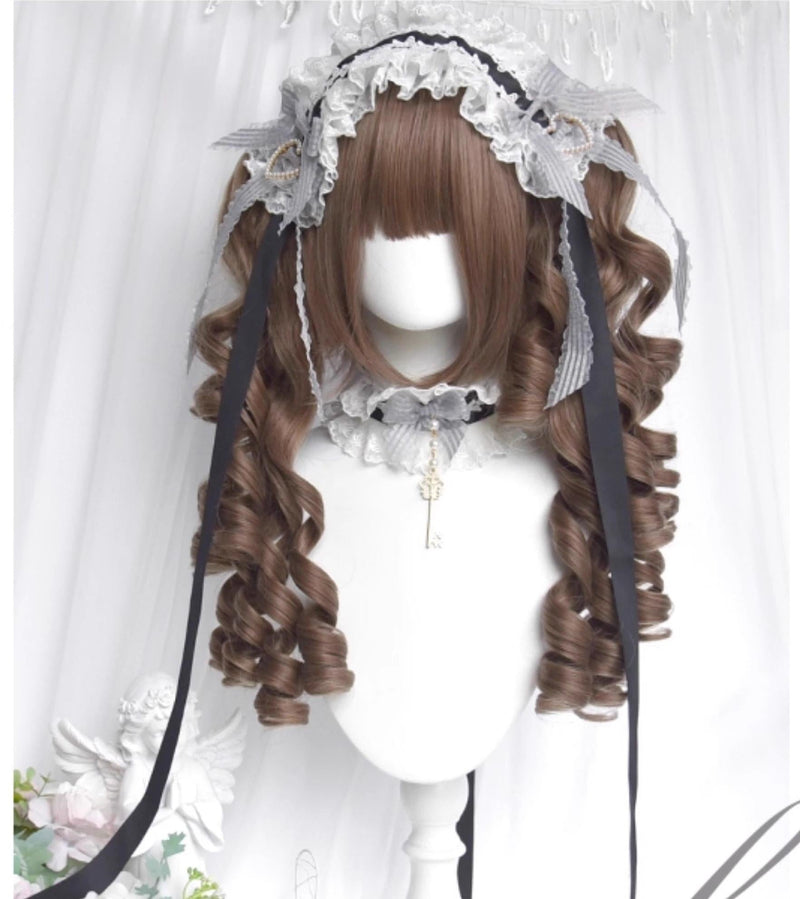 Sinwavy - Doll Like Lolita Wig - Detachable Curl Ponytails Wig