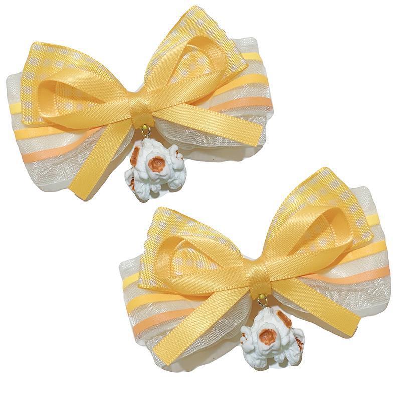 Cute Popcorn Edge Hair Clip Energetic Cute Hair Clip Original Lolita Hair Accessory  Girl Hair Ornament