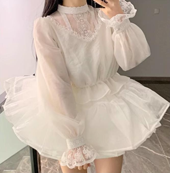 With PUJI - Love Poem - Classic Lolita Shawl 3-Color Versatile Spring Innerwear