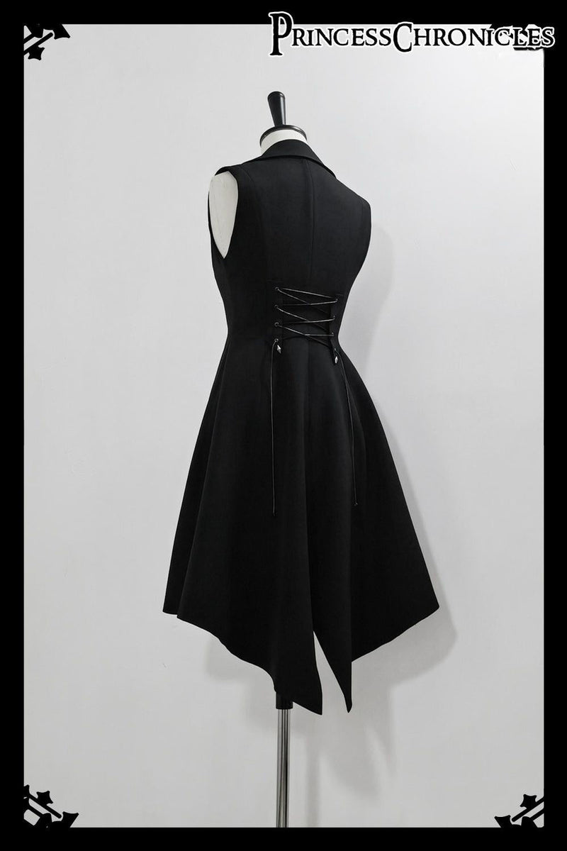 Princess Chronicles - Red and Black 4.0 - Ouji Lolita Long Vest & Red Blouse