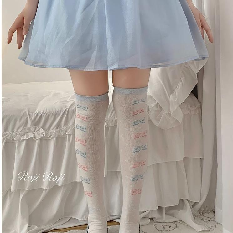 Roji Roji - Winter Lolita Thigh High Socks Slim - Leg Socks Socks