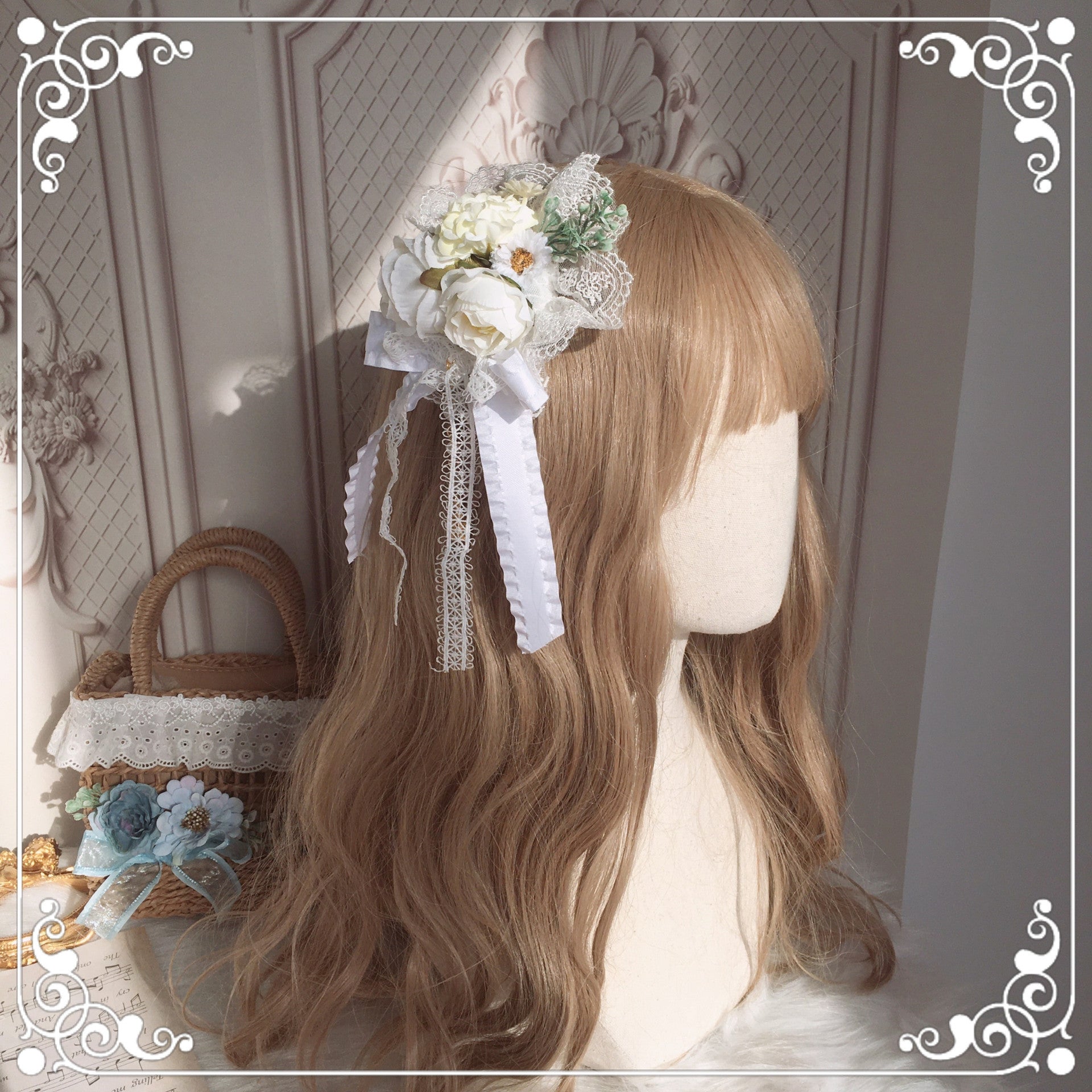 Original Handmade Lolita Element - Gorgeous Hanamaru Fairy Hair Clip | Lolita Style Accessory