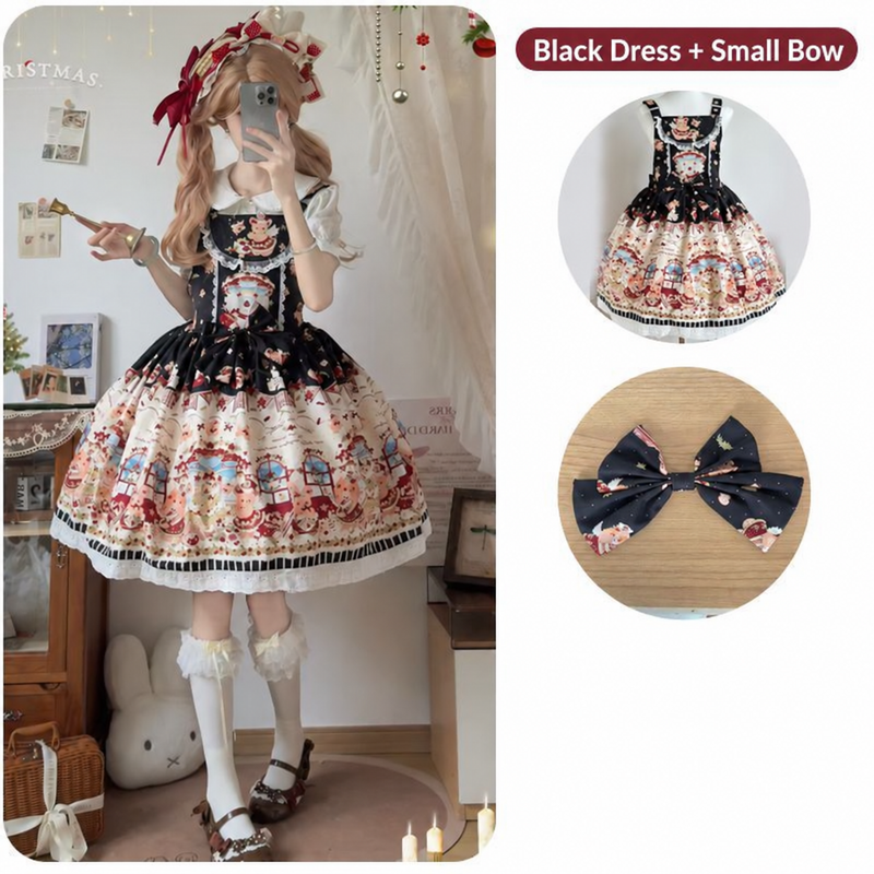 Black Christmas Chapter JSK dress and matching small bow