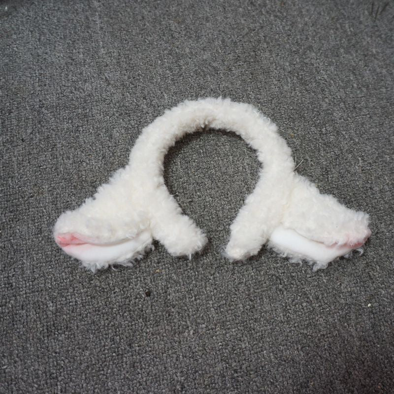 Little Star Sheep Ear Headband Cute Soft Girl Sheep Baa Headwear Plush Hair Accessory Lolita Jewelry for Women