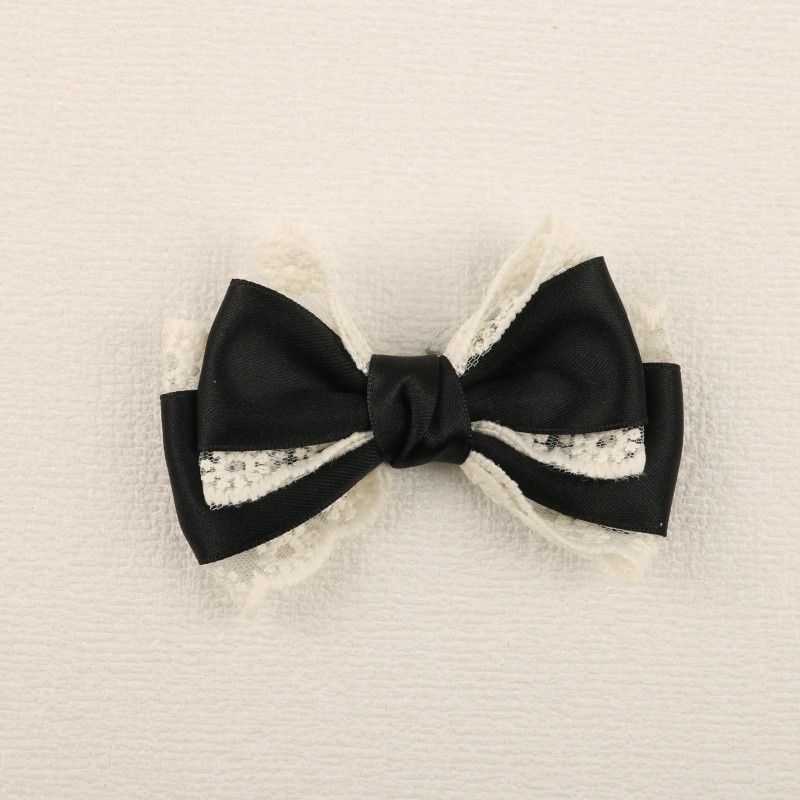 Handmade - Forest Lace Bow - Hair Clip or Brooch - detail view 13