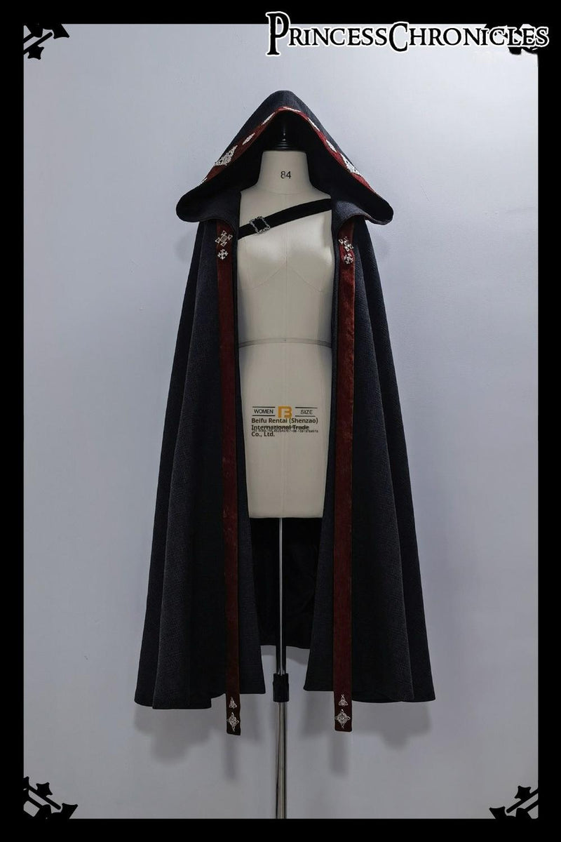 Divine Covenant - Retro Ouji Lolita Pants Suit Male Lolita Long Cape Long Cape Only (in stock) S