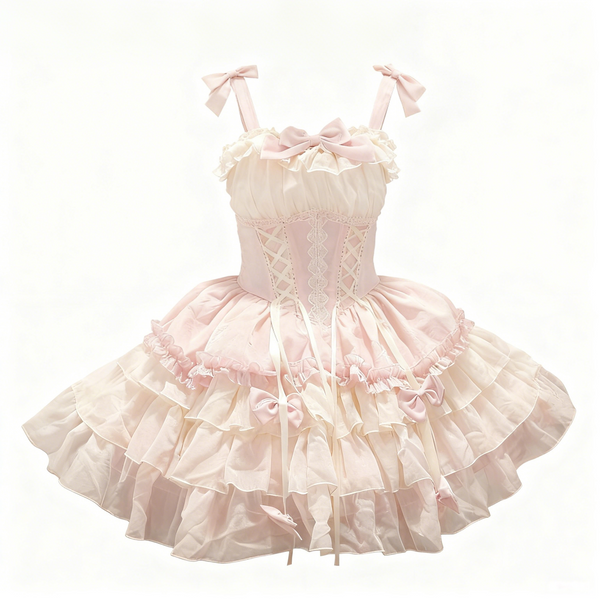 ZhiJinYuan - Time Waltz2 - Sweet Lolita Short Dress Ballet Style JSK - Lolita Fetch
