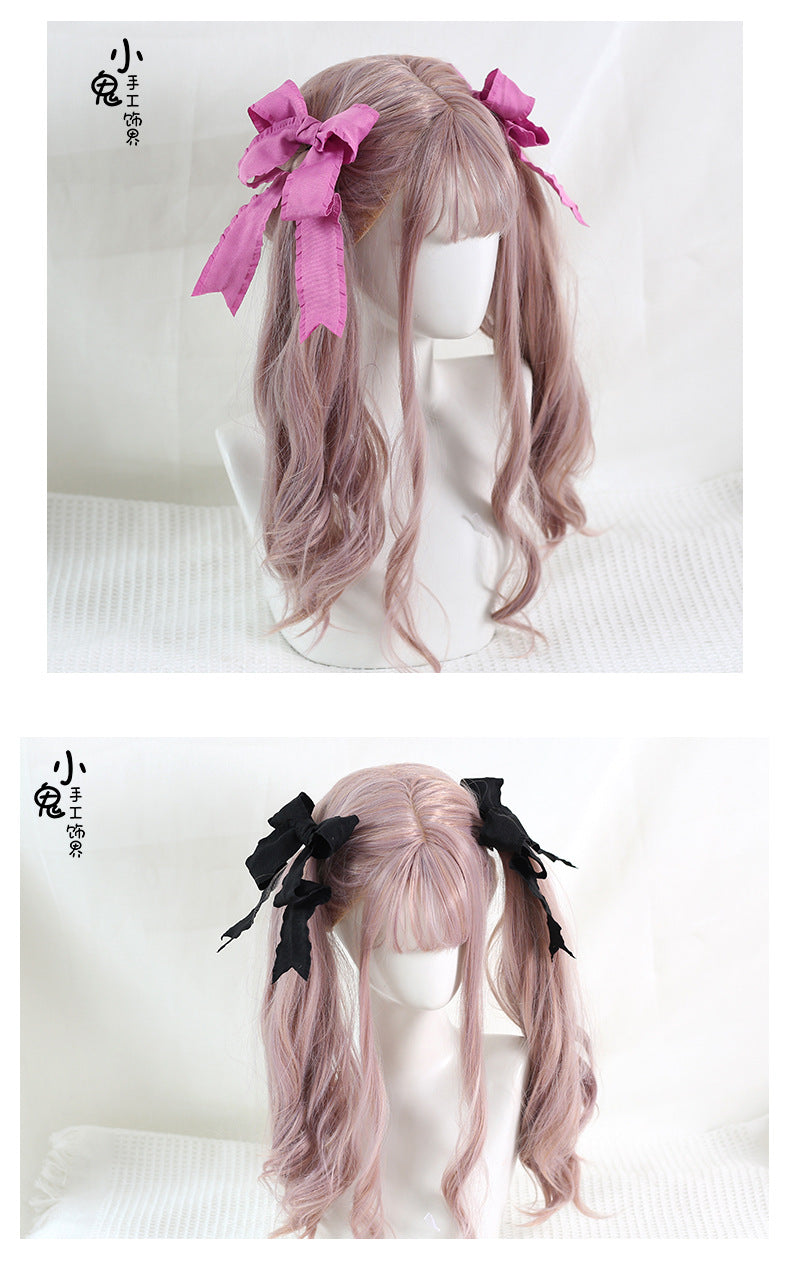 Original  Double Ponytail Twist Hair Clip Lolita Sweet Pair Clip Lo Side Clip Anime Cosplay Adjustable Styling