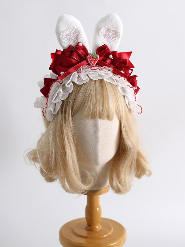Xiaogui - Sweet Lolita Headdress - Shapeable Bunny Ear Headwear