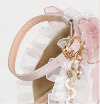 Xiaogui - Wedding Lolita Pointed Toe High - Heels Shoes Shoes