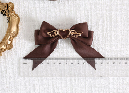 Xiaogui - Handmade Kawaii Bow Clips Brooch - Multicolors Headwear