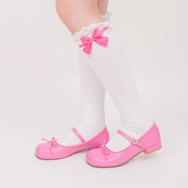 Roji Roji - Spring Bow Lace Sweet Cotton Socks - Socks