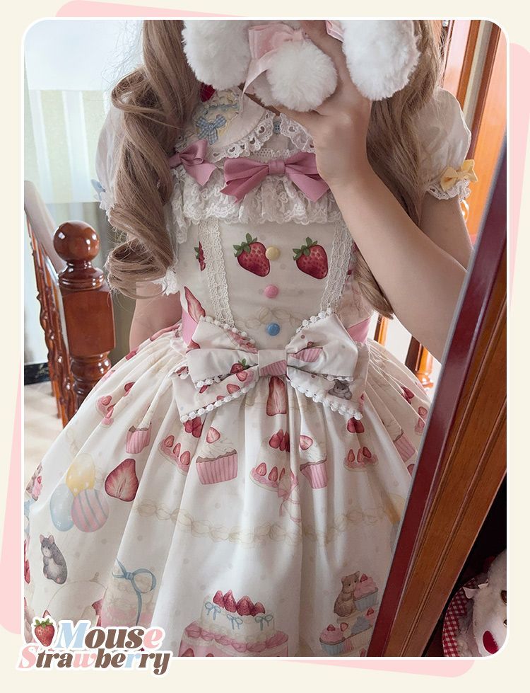 Doll and Bear - Strawberry Mice - Sweet Lolita JSK and Accessories - product detail 24