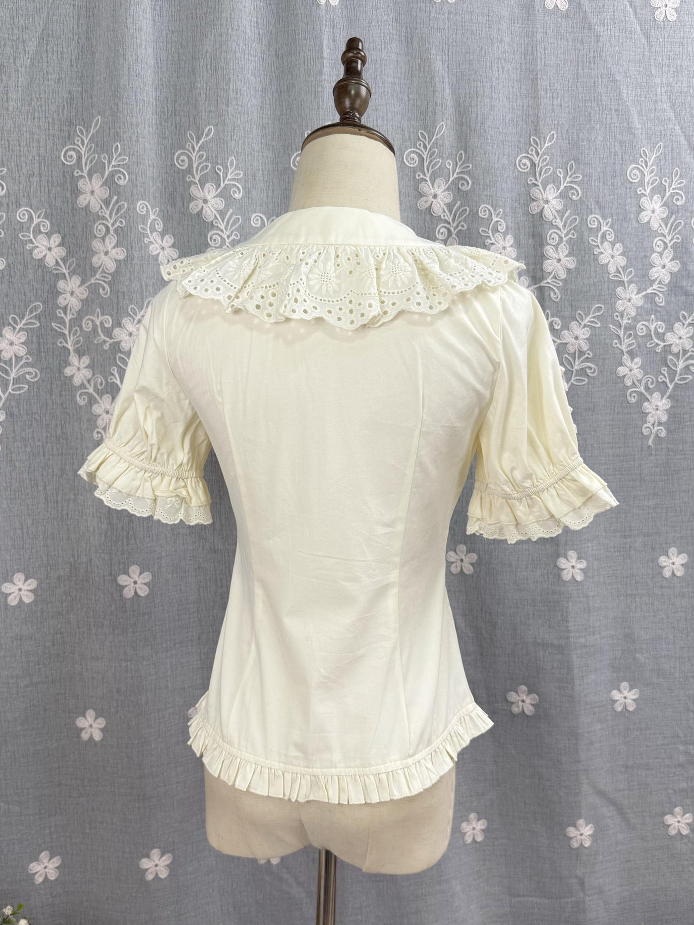 DMFS Lolita - Sunflower - Sweet Lolita Peter Pan Collar Blouse, Cotton Fabric