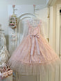 Jupe salopette rose + Vêtement intérieur assorti officiellement / S