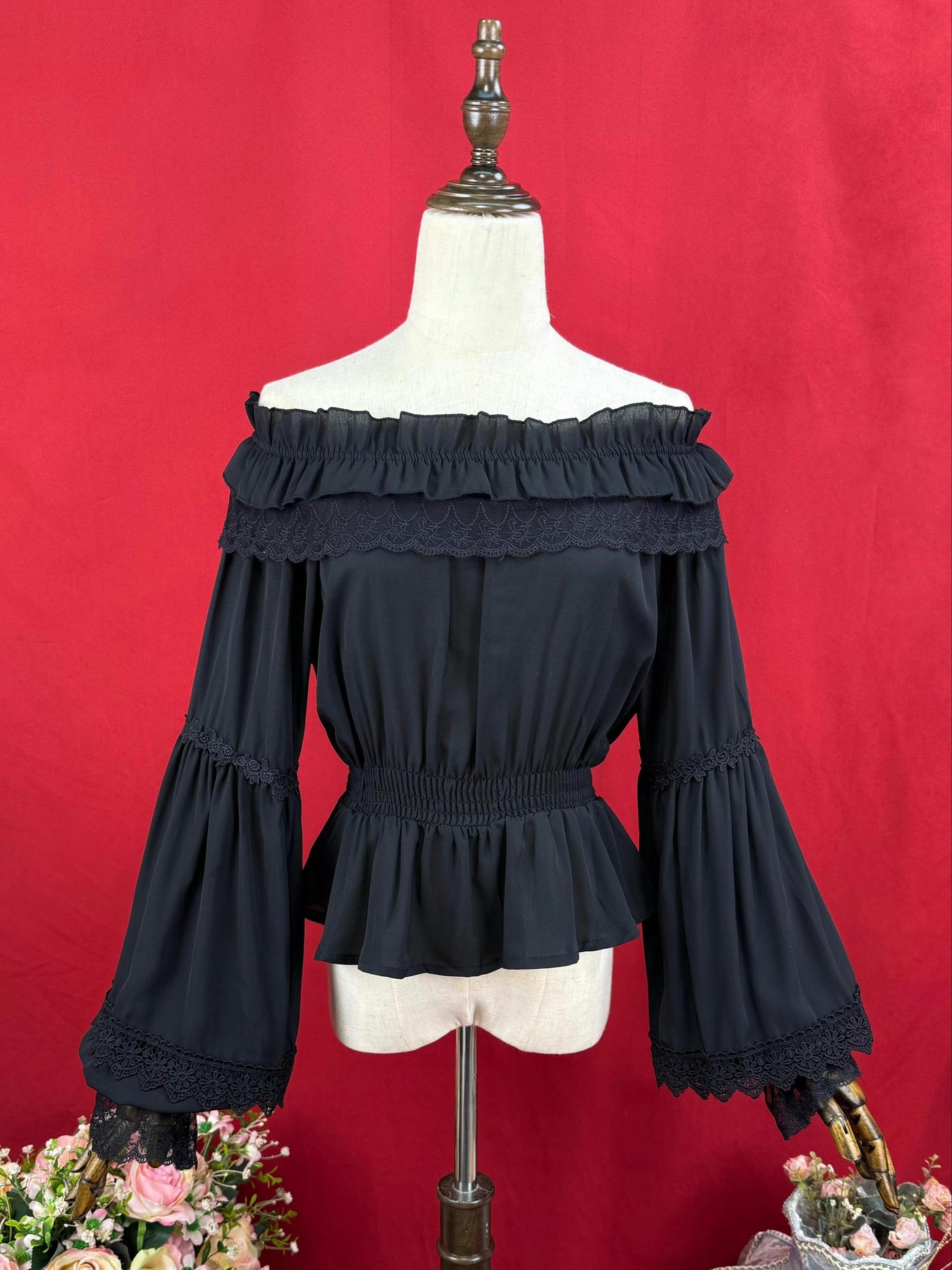 DMFS Lolita - Chiffon Off-Shoulder Classic Lolita - Blouse Innerwear