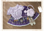 Purple blouse only (without any accessory) / M