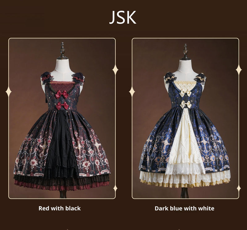 Strawberry Witch - Classic Lolita JSK Suit Gold Foil - Stamping Lolita Dress JSK Dress