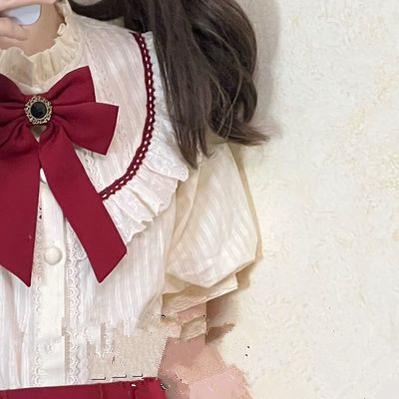 Rich Girl - Elegant Lolita Blouse and Skirt, Detachable Sleeves (L M S XL) 8152:88856