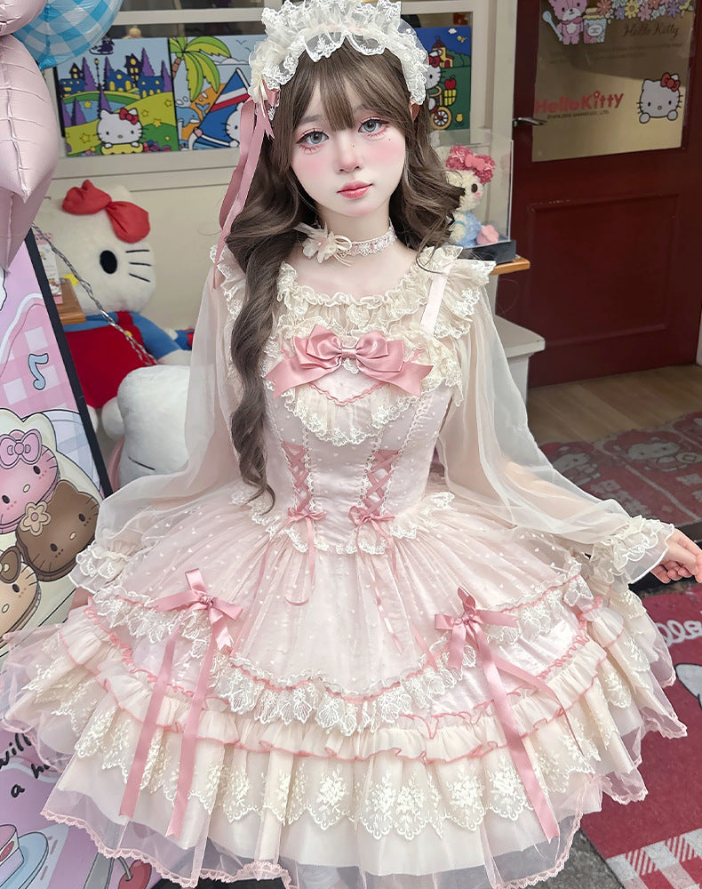 ZhiJinYuan - CandyHouse- Original Lolita French Ballet Style JSK  Dress