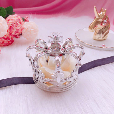 Lolita Crown Hair Accessories Gorgeous Rose Crown Hairband Headdress Golden Crown Hair Clip COS Crown Headdress