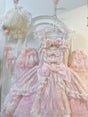 Pink jsk Suspender Skirt+A pair of sleeves / S