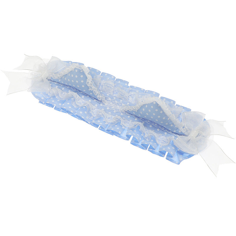 Harajuku Style Y2K Cat Ear Headband - Millennial Polka Dot Dopamine Accessory