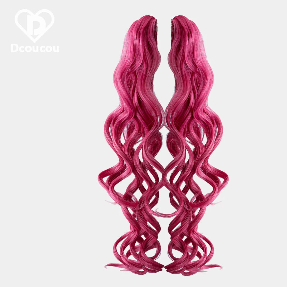 Dcoucou - Style 3 Mix & Match - 47cm Roman Curls with Tiger Clip Accessories Wig
