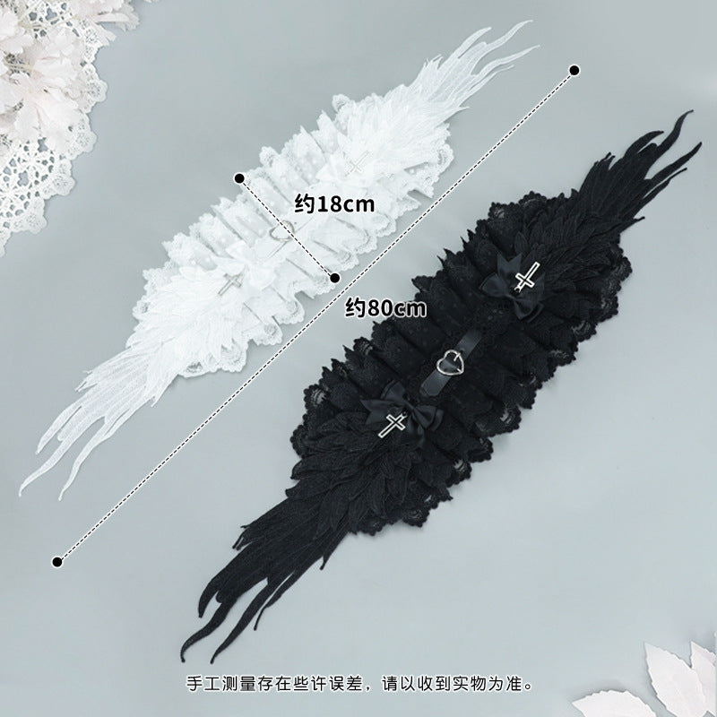 Gothic Dark Angel Wings Headband - Harajuku Subculture Punk Lolita Cosplay - Lolita Fetch