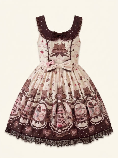 Sweet Dreams Baa-Baa - Chocolate Cat - Sweet Lolita JSK Dress