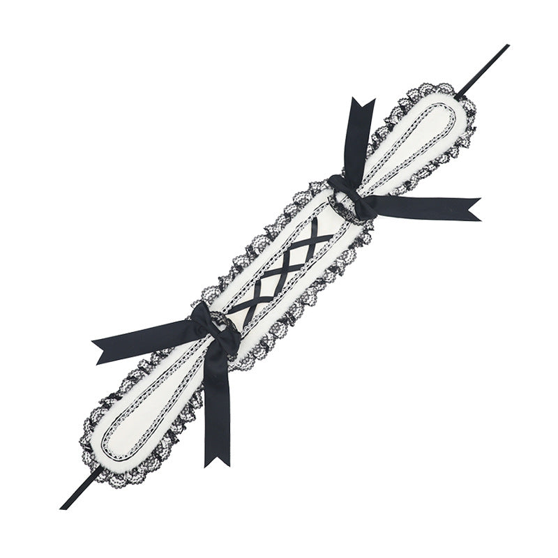 Lo Nymph Bowknot Lop-Eared Rabbit Hair Accessories Cute Sweet Plush Bunny Headwear Handmade Lolita Bunny Ears Hairband